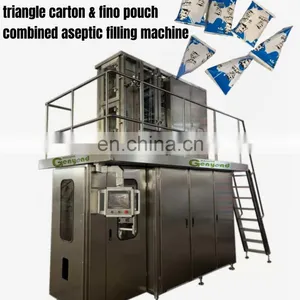 Triangle Carton and Fino Pouch Combined Aseptic Neutral Liquid Filling and Packing Machine for Milk, Juice thumbnail-4