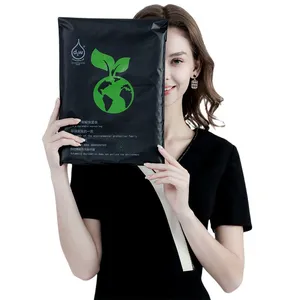 Custom Design Eco-Friendly Pink 100% Biodegradable Mailers Shipping Envelopes Mailing Bag for Clothing thumbnail-1