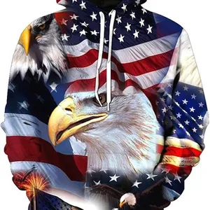 Mens Hoodies Pullover Tie Dye Graphic Hoodie Long Sleeve Casual Sweatshirts With Pocket thumbnail-1