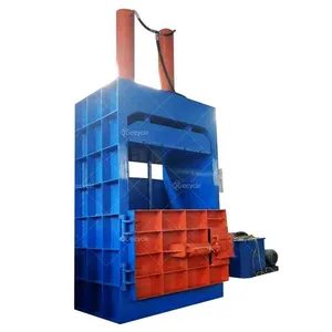 Semi Automatic Vertical Scrap Baler Hydraulic Baling Press Machine Cardboard Plastic Baler Machine thumbnail-5