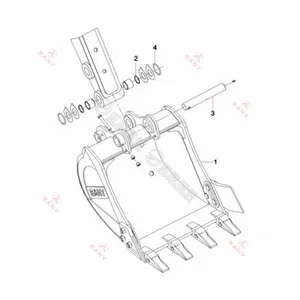 SANY SY60C Parts Diagram Genuine & OEM Excavator Spare Parts Supplier Fast Delivery in 3-7 Days thumbnail-4