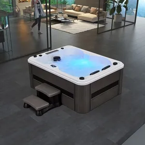 Rectangular Massage Bathtub for Home Use; Independent Massage Surf; thumbnail-1
