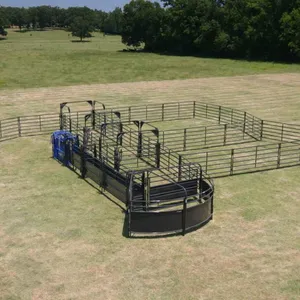 Hot Dip Galvanized Steel Horse Fence With PVC and Wood Frames Heat Treated for Farms Gardens Security 3D Modeling Available thumbnail-2