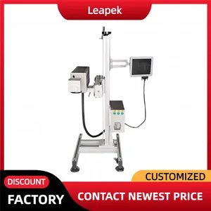 30W 40W CO2 Flying Laser Marker Non-Contact Marking on Moving Bottles, Cans, Food Packaging Lines thumbnail-4