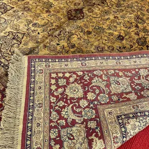 6x9 ft Antique Handmade Silk Collection Persian Carpet and Rug thumbnail-5