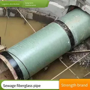 Fiberglass Reinforced Plastic Air Ducts in Multiple Specifications and Styles. Frp Deodorizing, Wear-resistant and Anti-corrosion Pipes With Silicon Carbide Lining thumbnail-4