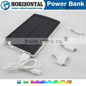 Free Custom Logo Power Bank,High Capacity Solar Power Bank 10000mAh Mobile Charger thumbnail-1