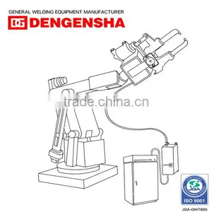 Linear Guide S-type Servo Spot Welding C Guns With in KUKA Robot thumbnail-1