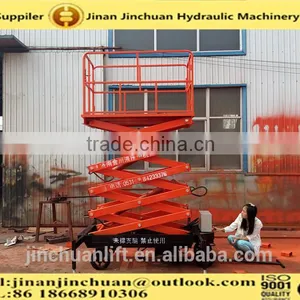 1.35~8m,0.3 Ton Woodworking Scissor Lift Table /motorcycle Scissor Lift Table /hydraulic Lift Table thumbnail-1