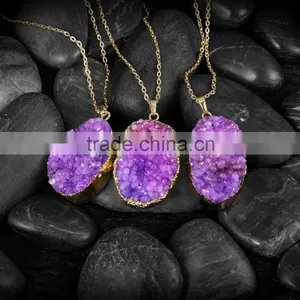 New Luxury Natual Purple Bead Necklace Designs thumbnail-2