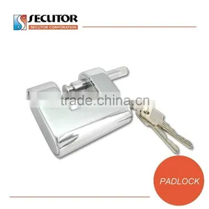 Large Hardened Armoured Rectangular Pad Lock thumbnail-1