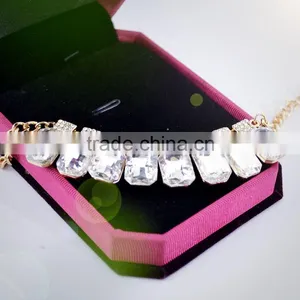 Luxury Colorful Crystal Pendant Bracelet Shinning Rhinestone Gold Bracelets thumbnail-3
