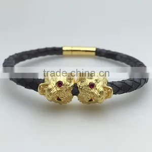 Wholesale Lion Head Bangle Bracelet thumbnail-1