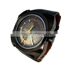 2012 New Fashion MEN Quartz Wrist Watch With DAY(black Band) thumbnail-1