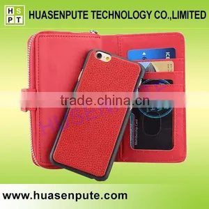 2016 New Design Wallet Leather Phone Bag Cover For IPhone 6 Credit Card Slot thumbnail-5