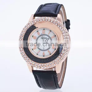 HH189 Famous Brand GOGOEY Diamond Women Watches Top Quality Leather Strap Dress Watch Quartz Watch Hours Clock Women Montre Femm thumbnail-4
