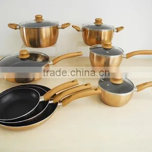 MSF-6690-casserole 24cm Casserole Pot With Brilliant Copper Painting Heat Resistant Silicon Handles Supplier's Choice thumbnail-2
