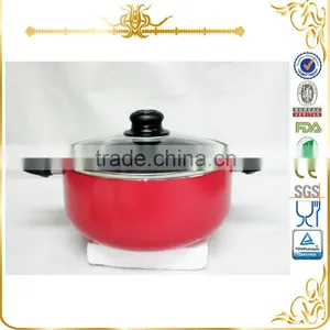 Easy Cook Red Color Casserole With Bakelite Handle MSF-6641 thumbnail-1