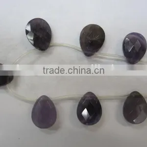 Faceted Amethyst Teardrop Wholesale thumbnail-1
