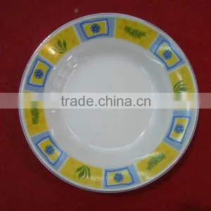 Mid East Hot Design Ceramic Deep Cut Edge Plate With Flower/lowest Price Soup Plate thumbnail-6
