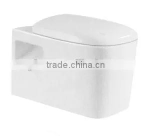 Porcelain Popular Round European Diamnd Wall Hung Toilet thumbnail-1
