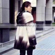 Fahionable Fur Coats With Two Different Colors thumbnail-1