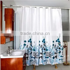 Printed Waterproof 100% Polyester Shower Curtain Liner thumbnail-3