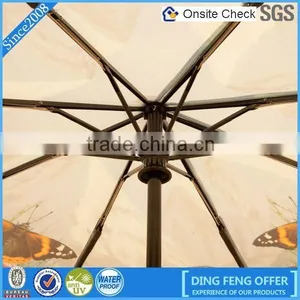 High Quality Outdoor Automatic 3 Folding Rain Umbrella thumbnail-2