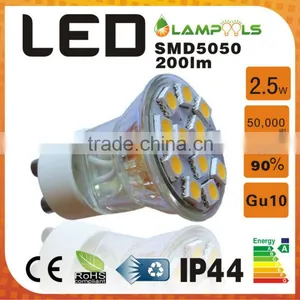 2.5W 12 SMD 5050 LED Spot Light Glass Housing thumbnail-1