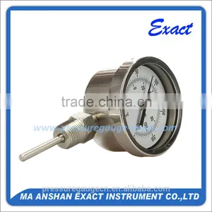 Stainless Steel Bottom Mount Industrial Bimetal Thermometer thumbnail-1