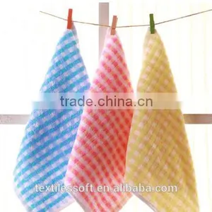 High Quality Pure Cotton Yarn Dyed Colored Strip Jacquard Hand Towel Wholesale thumbnail-1