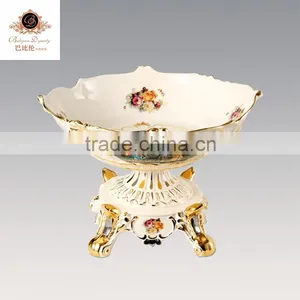 Luxury Ceramic European Hand Painted Decorative 16"flower Vase Pot thumbnail-5