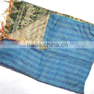 Handmade Women Silk Kantha Shawl thumbnail-2