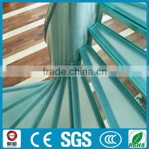 Modern Commercial Hotel Glass Curved Stairs Price thumbnail-2