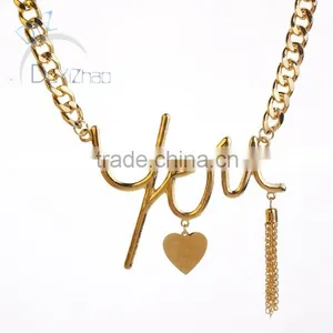 Wholesale Gold Chain Necklace You Design With Tassels thumbnail-1