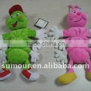 Plush Puppet Seires - 2 Colours Cute Huggie Caterpillar thumbnail-1