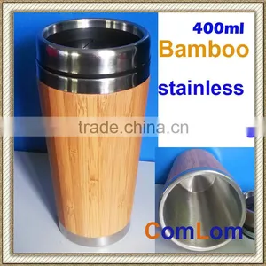 400ml Bamboo Outer With Stainless Steel Inside Mug thumbnail-1