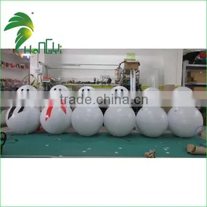 Standing Human Size Snowman Balloon / Christmas Decorating LED Inflatable Light thumbnail-2