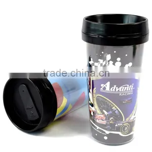 Best Sale Double Wall Paper Insert Replaceable Platic Bottle Coffee Cuo Starbucks Mug thumbnail-2