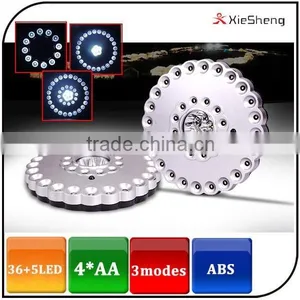 Outdoor Portable Round Shape 36+5 Led 41led 4pcs AA ABS White Camping Light thumbnail-1
