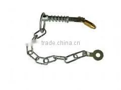 12mm x 90mm Zinc Plated Sword Pin & Chain thumbnail-1