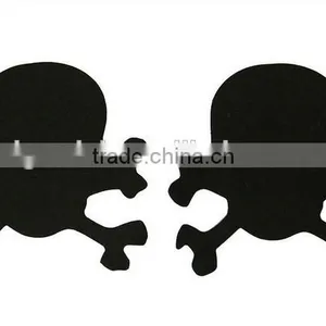 Sexy Breast Sticker Disposable Nipple Cover Skull Shaped Pattern Black thumbnail-2