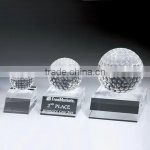 Wholesale K9 Crystal Golf Sports Trophy thumbnail-1