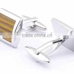 Rectangle Shaped Cufflinks With Grooves thumbnail-1