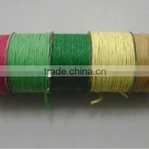HOT SALE! 2mm 20M Wired Paper Raffia Ribbon Spool, Wired Paper Cord thumbnail-1