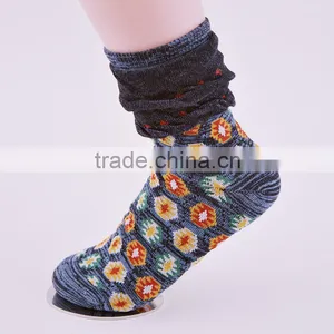 168N Lady Fashion Cotton Socks With 3 Layers of Ruffle Cuff Woman Sock Design Socks thumbnail-2