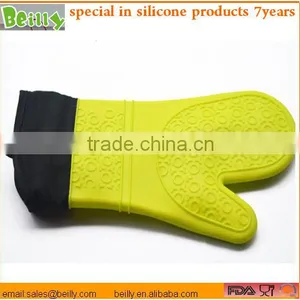 Food Grade Silcone Finger Protector Oven Bbq Grill Mitt Glove for Heat Resistant Grilling thumbnail-5