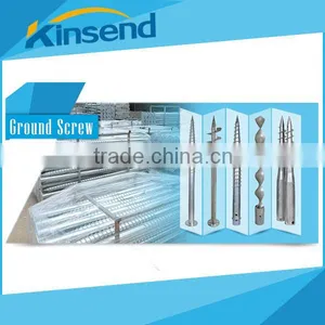 76mm Galvanized Ground Screws Piles for Solar Power System thumbnail-3