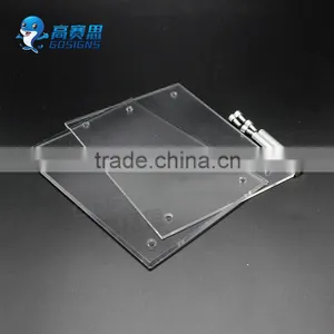 Acrylic Sign Holder Display Stands, Acrylic Table Menu Display Holder, Slanted Lucite Frames thumbnail-2