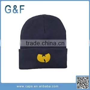 Wholesale Price Hats no Brand Custom Logo Cotton Beanie Caps thumbnail-2